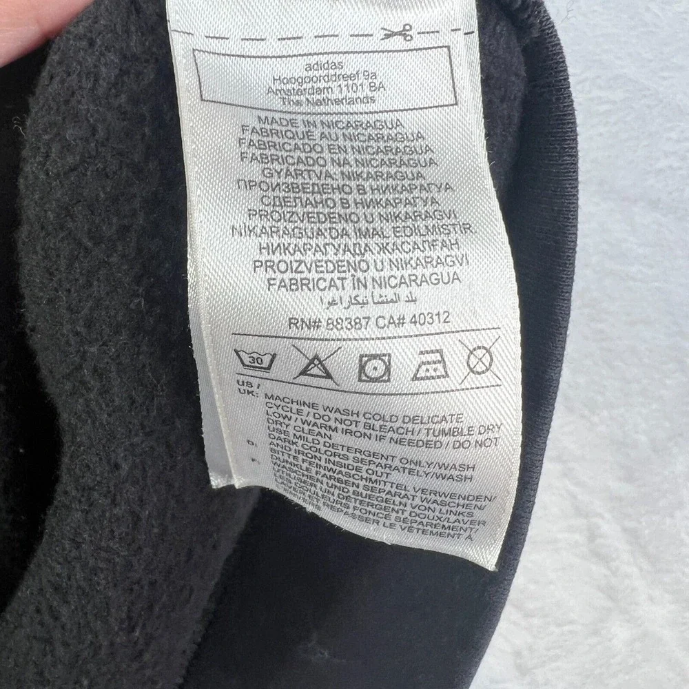 Adidas Originals Always Fresh Alway Original Black Hoodie Men's Small Distressed